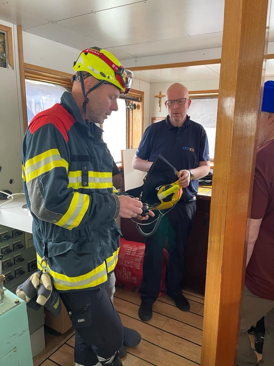 Hoffell and Ljósafell held a fire drill with the fire brigade