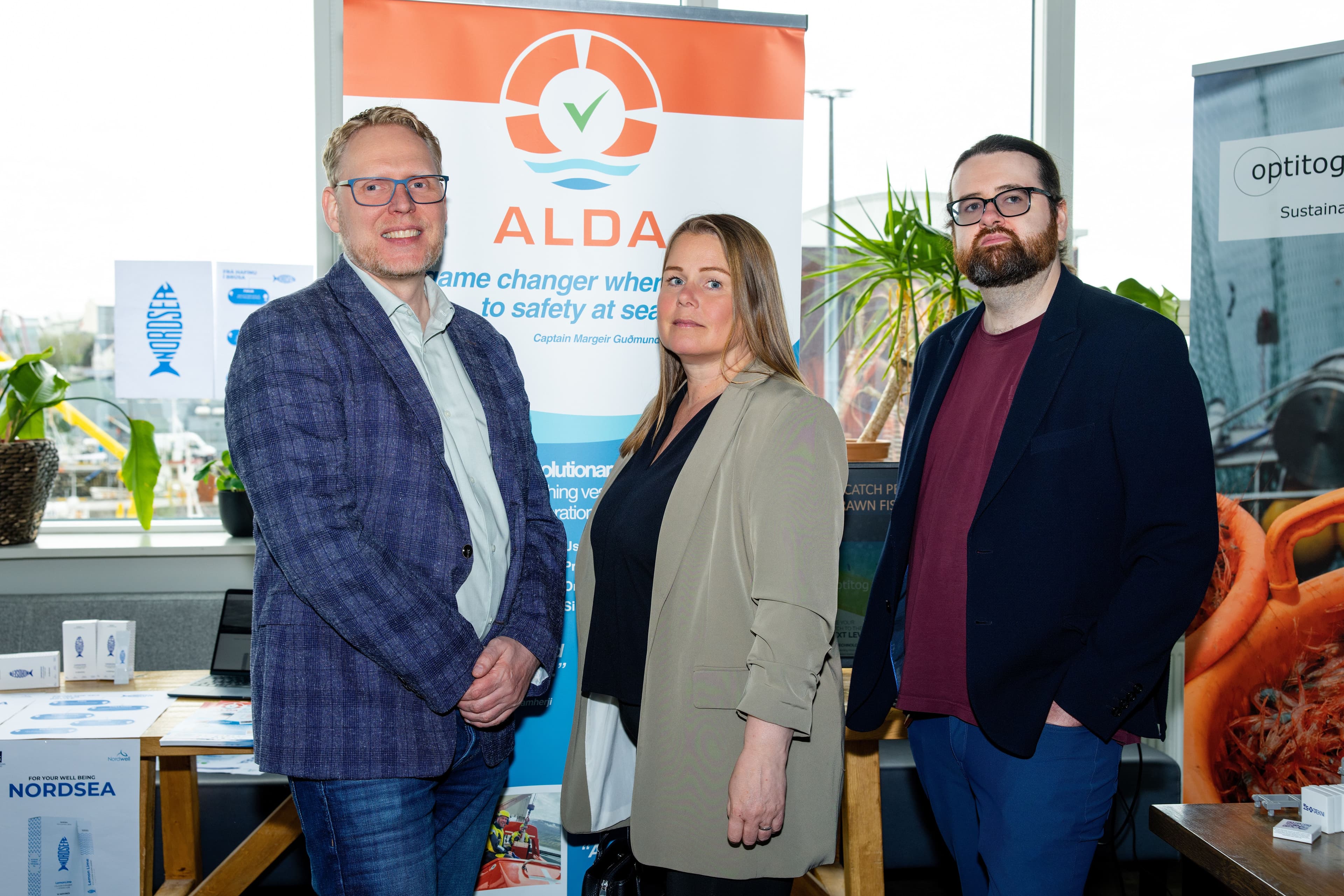 Alda at a successful open house of the Icelandic Ocean Cluster